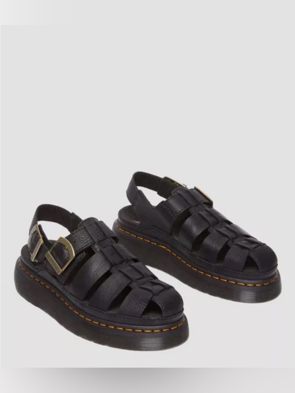 Dr Martens Wrenlie Grizzly Leather Fisherman Sandals women’s 12 men’s 11